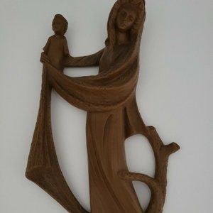 Vintage Mary And Infant Jesus Wall Hanger